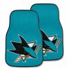 NHL - San Jose Sharks 2-pc Printed Carpet Car Mats 17"x27"
