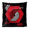 Trailblazers OFFICIAL NBA "Connector" Double Sided Velvet Pillow; 16" x 16"