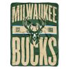 Bucks OFFICIAL NBA Clear Out Micro Raschel Throw Blanket; 46" x 60"