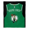 [Personalization Only] OFFICIAL NBA Jersey Silk Touch Throw Blanket - Celtics
