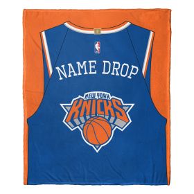 [Personalization Only] OFFICIAL NBA Jersey Silk Touch Throw Blanket - Knicks