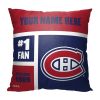 [Personalization Only] OFFICIAL NHL Colorblock Personalized Pillow - Montreal Canadiens