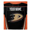 [Personalization Only] OFFICIAL NHL Jersey Silk Touch Throw Blanket - Ducks