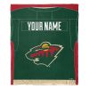 [Personalization Only] OFFICIAL NHL Jersey Personalized Silk Touch Throw Blanket - Wild