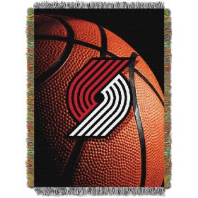 Trailblazers OFFICIAL National Basketball Association; "Photo Real" 48"x 60" Woven Tapestry Throw by The Northwest Company