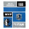 [Personalization Only] OFFICIAL NBA Colorblock Silk Touch Throw Blanket - Dallas Mavericks