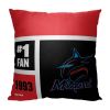 [Personalization Only] OFFICIAL MLB Colorblock Personalized Pillow - Miami Marlins