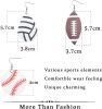 8pairs Ball Leather Earrings for Women Lightweight Baseball/Basketball/Football Earrings Sports Earrings Set