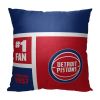 [Personalization Only] OFFICIAL NBA Colorblock Personalized Pillow - Detroit Pistons