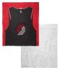 [Personalization Only] OFFICIAL NBA Jersey Silk Touch Sherpa Throw Blanket - Trailblazers