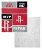 [Personalization Only] OFFICIAL NBA Colorblock Silk Touch Sherpa Throw Blanket - Houston Rockets