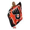 Flyers OFFICIAL NHL "Run" Micro Raschel Throw Blanket; 46" x 60"
