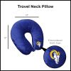 NFL Los Angeles Rams Applique Neck Pillow 12x13 Inches
