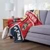[Personalization Only] OFFICIAL NHL Colorblock Personalized Silk Touch Throw Blanket - Florida Panthers