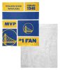 [Personalization Only] OFFICIAL NBA Colorblock Silk Touch Sherpa Throw Blanket - Golden State Warriors