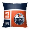 [Personalization Only] OFFICIAL NHL Colorblock Pillow - Edmonton Oilers