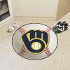 MLB - Milwaukee Brewers Baseball Mat 27" diameter