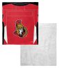 [Personalization Only] OFFICIAL NHL Jersey Personalized Silk Touch Sherpa Throw Blanket - Senators