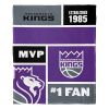 [Personalization Only] OFFICIAL NBA Colorblock Silk Touch Throw Blanket - Sacramento Kings