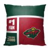 [Personalization Only] OFFICIAL NHL Colorblock Pillow - Minnesota Wild