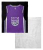 [Personalization Only] OFFICIAL NBA Jersey Silk Touch Sherpa Throw Blanket - Sac Kings