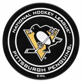 NHL - Pittsburgh Penguins Puck Mat 27" diameter (SKU: 10273)